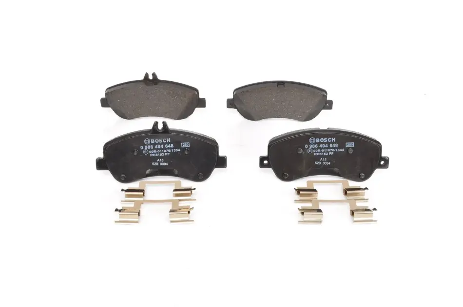 Колодки гальмівні (передні) MB GLK-class (X204) 08- 0 986 494 648 BOSCH 0-986-494-648 (фото 1)