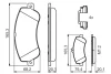 Колодки гальмівні (передні) MB GLK-class (X204) 08- 0 986 494 648 BOSCH 0-986-494-648 (фото 7)