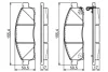 Колодки гальмівні (передні) Nissan NV200 10- 0 986 494 673 BOSCH 0-986-494-673 (фото 7)