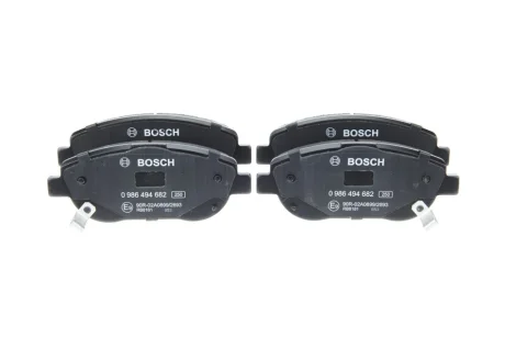 Колодки гальмівні (передні) Toyota Avensis 08-18/Verso 09-18 0 986 494 682 BOSCH 0-986-494-682