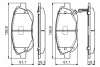 Колодки гальмівні (передні) Toyota Avensis 08-18/Verso 09-18 0 986 494 682 BOSCH 0-986-494-682 (фото 6)