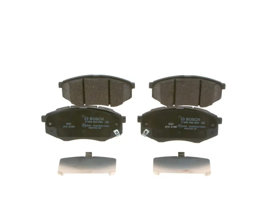 Колодки гальмівні (передні) Hyundai ix20/Kia Soul II 10- 0 986 494 692 BOSCH 0-986-494-692 (фото 1)