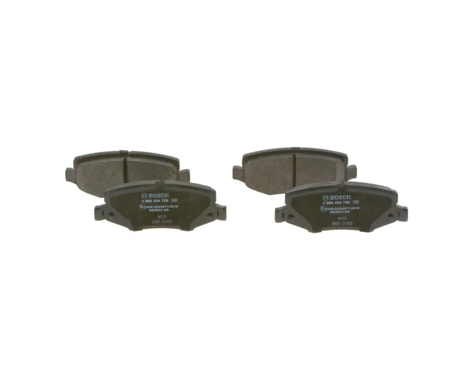 Колодки гальмівні (задні) Jeep Cherokee 08-/Compass 06-/Wrangler 07-/Dodge Nitro 06-12 0 986 494 706 BOSCH 0-986-494-706 (фото 1)