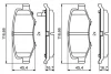 Колодки гальмівні (задні) Jeep Cherokee 08-/Compass 06-/Wrangler 07-/Dodge Nitro 06-12 0 986 494 706 BOSCH 0-986-494-706 (фото 7)