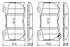 Колодки гальмівні (передні) Infiniti FX/G 07-/M37/M 10-/Q50/Q60/Q70/QX70 13-/Nissan Skyline 14- 0 986 494 707 BOSCH 0-986-494-707 (фото 7)