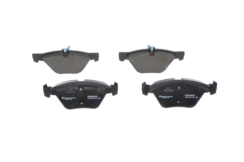 Колодки гальмівні (передні) MB E-class (W211) 03-09 0 986 494 729 BOSCH 0-986-494-729 (фото 1)