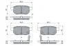 Колодки гальмівні (задні) Suzuki Vitara III 15-/SX4 S-cross 13-/Swift IV 10-/Baleno 16- 0 986 494 748 BOSCH 0-986-494-748 (фото 6)