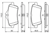 Колодки гальмівні (задні) MB M-class (W166) /GL-class (X166)/GLE (W166) AMG 11- 0 986 494 771 BOSCH 0-986-494-771 (фото 7)