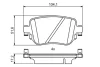 Колодка гальм. диск. SKODA OCTAVIA 1.8 2.0 2012-,SEAT LEON 2012- задн. (вир-во Bosch) BOSCH 0-986-494-797 (фото 5)