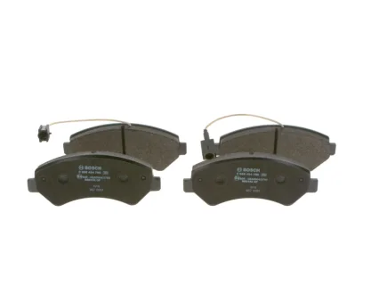 Колодки гальмівні (передні) Citroen Jumper/Fiat Ducato/Peugeot Boxer 2.0-3.0HDi 06- R16(з датчиком) 0 986 494 799 BOSCH 0-986-494-799