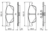 Колодки гальмівні (передні) Land Rover Discovery Sport 14-/Range Rover Evoque 11- 0 986 494 818 BOSCH 0-986-494-818 (фото 7)