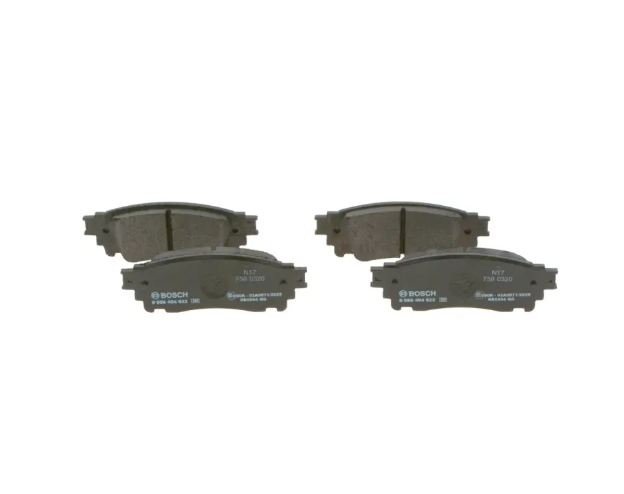 Колодки гальмівні (задні) Lexus NX 2.0/2.5 16V 14-/Toyota Alphard 3.5 15- 0 986 494 822 BOSCH 0-986-494-822 (фото 1)