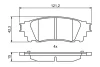 Колодки гальмівні (задні) Lexus NX 2.0/2.5 16V 14-/Toyota Alphard 3.5 15- 0 986 494 822 BOSCH 0-986-494-822 (фото 6)