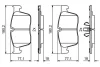 Колодки гальмівні (передні) Land Rover Range Rover Velar/Jaguar XE/XF/I-Peace 2.0/3.0 15- 0 986 494 829 BOSCH 0-986-494-829 (фото 2)