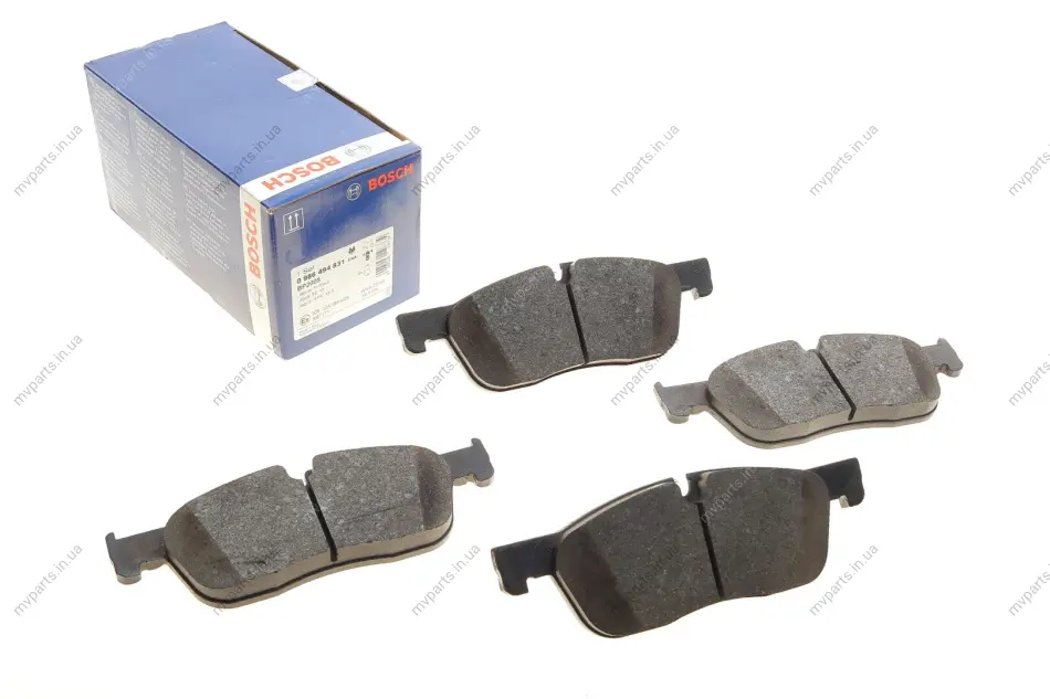 Колодки гальмівні (передні) Land Rover Range Rover Velar 2.0/3.0 17- 0 986 494 831 BOSCH 0-986-494-831 (фото 1)