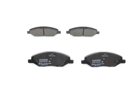 Колодки гальмівні (передні) Nissan Micra II/III/Note/Tiida 04-13 0 986 494 867 BOSCH 0-986-494-867