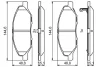 Колодки гальмівні (передні) Nissan Micra II/III/Note/Tiida 04-13 0 986 494 867 BOSCH 0-986-494-867 (фото 7)
