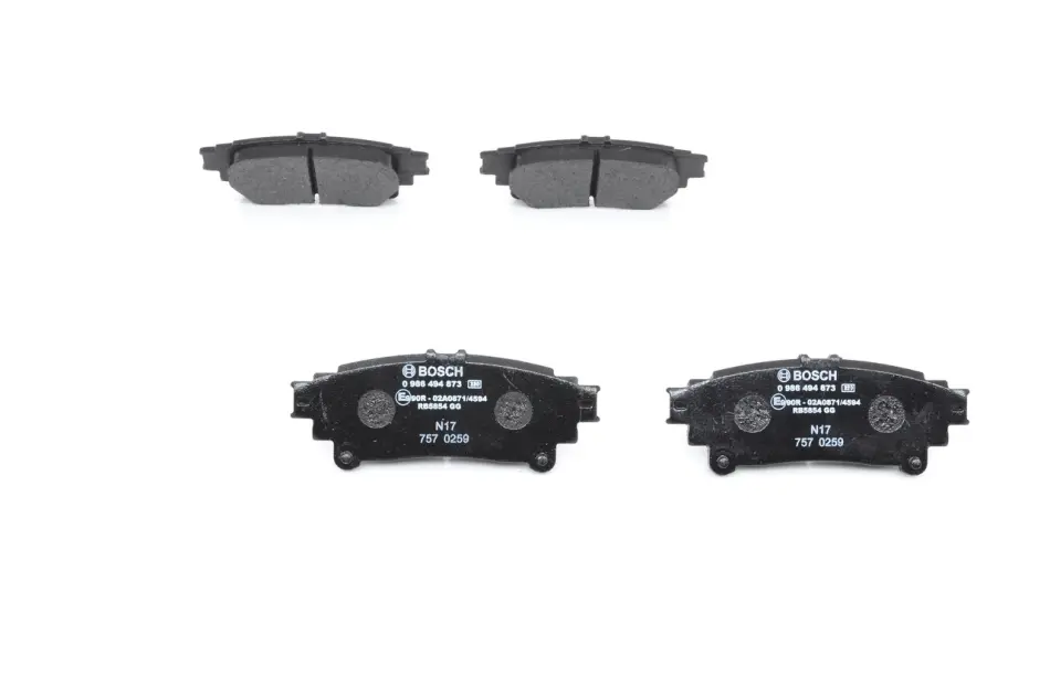 Колодки гальмівні (задні) Toyota Prius 11-/Lexus GS 12-/RC 14- 0 986 494 873 BOSCH 0-986-494-873 (фото 1)
