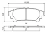 Колодки гальмівні (задні) Toyota Prius 11-/Lexus GS 12-/RC 14- 0 986 494 873 BOSCH 0-986-494-873 (фото 7)