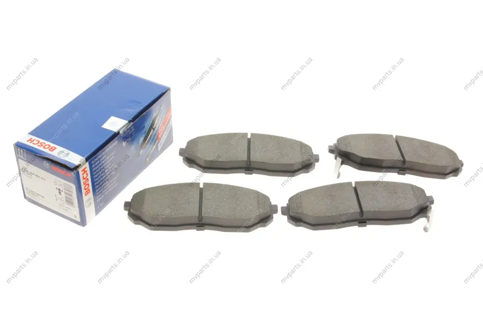 Колодки гальмівні (передні) Kia Sorento 02- (Sumitomo) (з датчиком) 0 986 494 884 BOSCH 0-986-494-884 (фото 1)