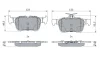 Колодки гальмівні (задні) Ford Mondeo/Galaxy/S-Max 14- 0 986 494 888 BOSCH 0-986-494-888 (фото 1)