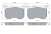 Колодки гальмівні (передні) MB S-class (W222/V222/X222)/SL-class (R231) 12- 0 986 494 985 BOSCH 0-986-494-985 (фото 4)