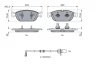 Колодки гальмівні (передні) Audi A6/A7/A8 10- (Ate) (з датчиком) 0 986 494 986 BOSCH 0-986-494-986 (фото 4)