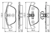 Колодка гальм. диск. MB C-CLASS(W204) 180-350 07-, GLK-CLASS200-350 08- задн. (вир-во Bosch) BOSCH 0-986-495-105 (фото 6)