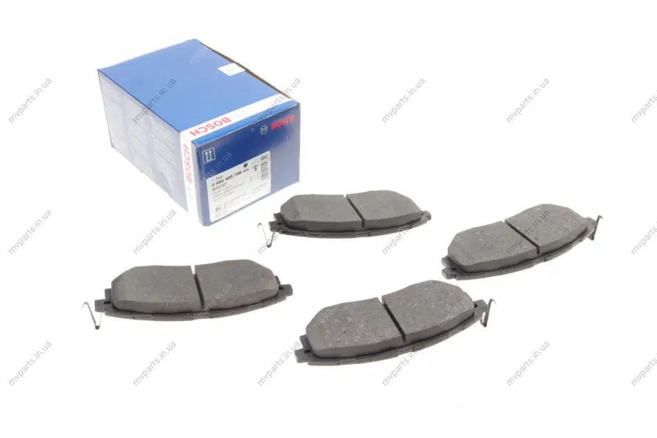 Колодки гальмівні (передні) Subaru Forester/Legacy/Impreza 03- (Akebono) 0 986 495 156 BOSCH 0-986-495-156 (фото 1)