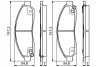 Колодки гальмівні (передні) Chevrolet Colorado 03-12/Isuzu D-Max 07-12 0 986 495 159 BOSCH 0-986-495-159 (фото 5)