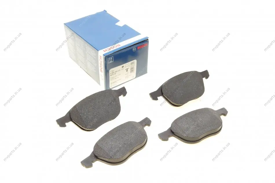 Колодки гальмівні (передні) Ford C-Max/Focus/Mazda 3/5 03- 0 986 495 215 BOSCH 0-986-495-215 (фото 1)