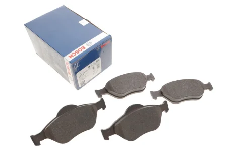 Колодки гальмівні (передні) Ford Fiesta 95-10/Fusion/Ka 02-12/Puma/Mazda 121 96-03/Mazda 2 03-07 0 986 495 220 BOSCH 0-986-495-220