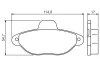 Колодки гальмівні (передні) Fiat 500 07-/Panda 03-/Punto 93-10 0 986 495 255 BOSCH 0-986-495-255 (фото 6)