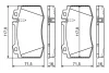 Колодки гальмівні (передні) MB C-class (W203) 02-08/M-class (W163) 98-05/S-class (W220/W221) 98-13 0 986 495 278 BOSCH 0-986-495-278 (фото 6)