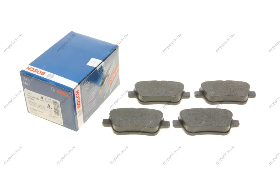 Колодки гальмівні (задні) MB A-class (W176)/B-class (W246) 11- 0 986 495 348 BOSCH 0-986-495-348 (фото 1)