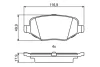 Колодки гальмівні (задні) Ford Edge 06-/Explorer 10- 0 986 495 396 BOSCH 0-986-495-396 (фото 5)
