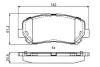 Колодки гальмівні (передні) Jeep Cherokee 13- 0 986 495 405 BOSCH 0-986-495-405 (фото 1)