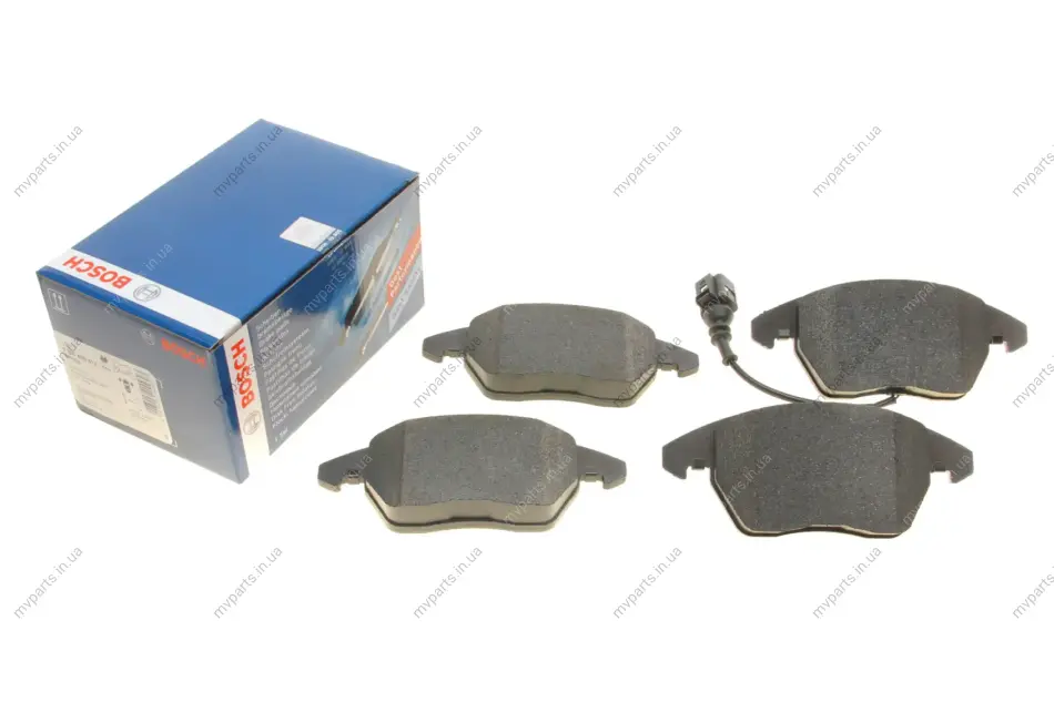 Колодки гальмівні (передні) VW Caddy 03-15 (з датчиком) 0 986 495 412 BOSCH 0-986-495-412 (фото 1)