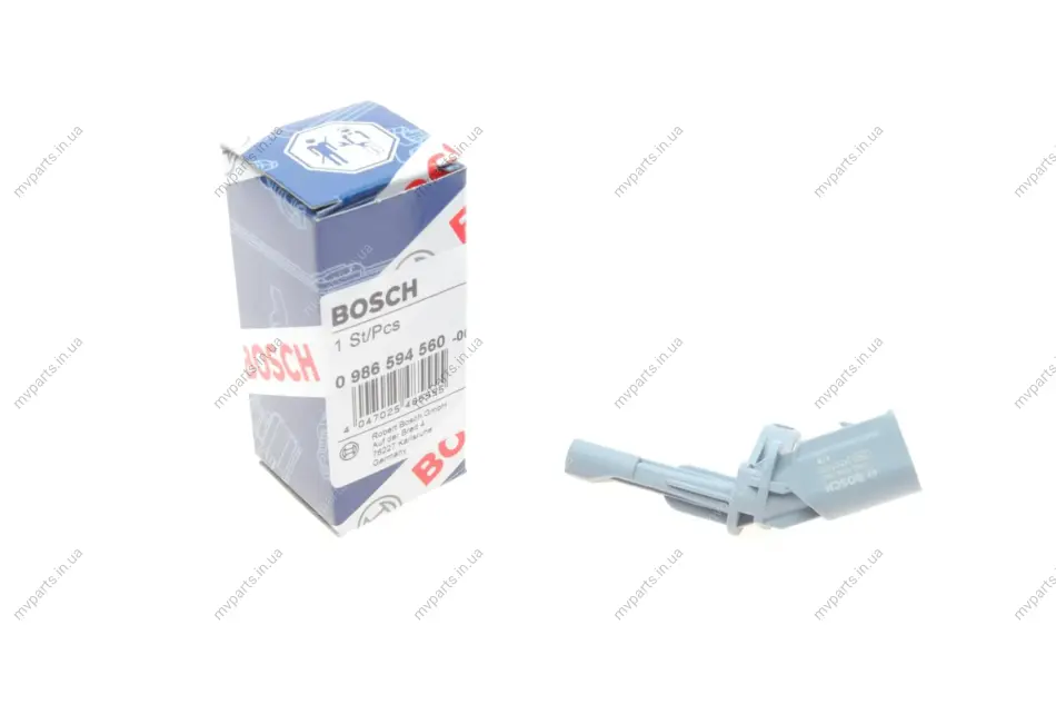 Датчик ABS (задній) Audi Q3/Skoda SuperB/VW Golf/Jetta/Passat/Sharan/Touran 06- (R) 0 986 594 560 BOSCH 0-986-594-560 (фото 1)