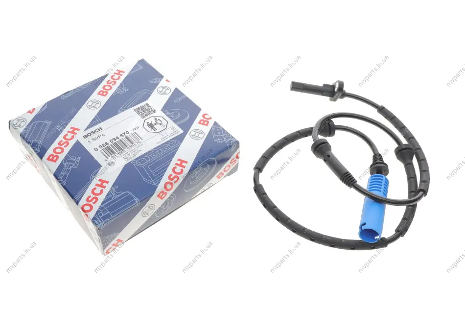 Датчик ABS (передній) BMW X3 (E83) 03-10 (L=950mm) 0 986 594 570 BOSCH 0-986-594-570 (фото 1)