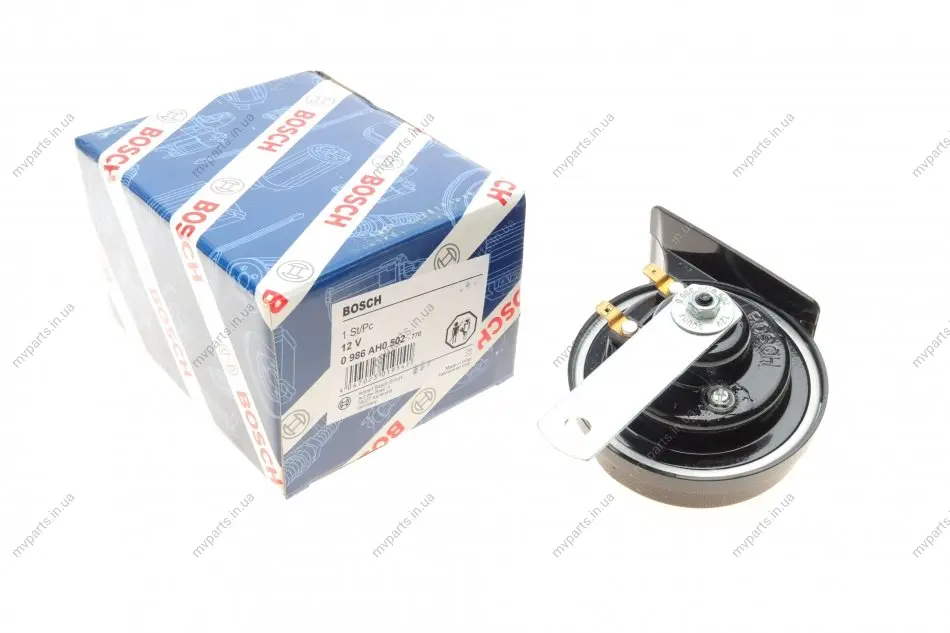 Звуковий сигнал Audi 80/100/A6/A8/MB E-class (W211)/VW Amarok/Caddy/Golf/Passat (500Hz) 0 986 AH0 502 BOSCH 0-986-AH0-502 (фото 1)