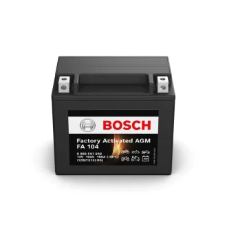 Акумуляторна батарея 10Ah/150A (150x87x130/+L/B0) (AGM) Factory Activated AGM 0 986 FA1 040 BOSCH 0-986-FA1-040