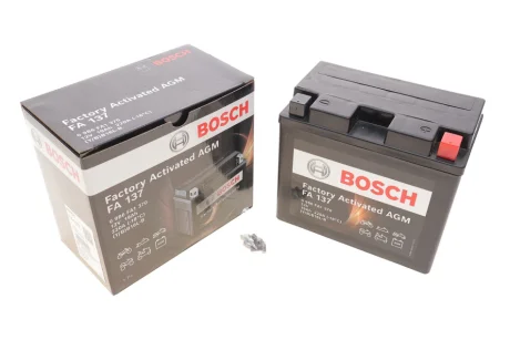 Акумуляторна батарея 19Ah/220A (175x100x155/+R/B0) Factory Activated AGM 0 986 FA1 370 BOSCH 0-986-FA1-370