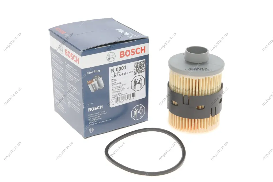Фільтр паливний Fiat Ducato/Doblo/Opel Combo/Peugeot Boxer 06- 1 457 070 001 BOSCH 1-457-070-001 (фото 1)