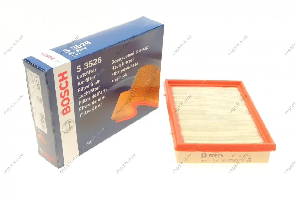 Фільтр повітряний Citroen Xsara 1.4i 00-05/1.6i 00-10/Peugeot 206 1.4/1.6i 98-09 1 457 433 526 BOSCH 1-457-433-526 (фото 1)