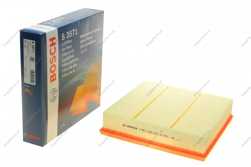 Фільтр повітряний Opel Omega B 2.0-3.2 i/2.0-2.5DTI/TD 94-03 1 457 433 571 BOSCH 1-457-433-571 (фото 1)