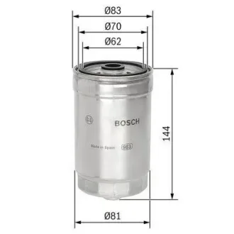 Фільтр паливний Fiat Ducato/Citroen Jumper 2.0/2.8HDI -02 1 457 434 314 BOSCH 1-457-434-314