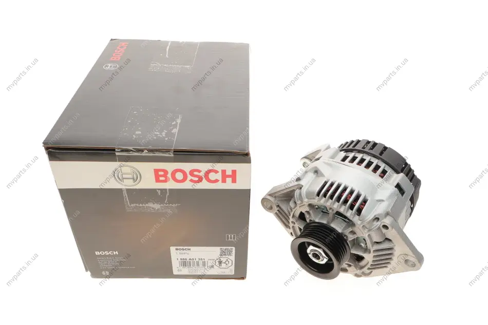 Генератор Renault Clio/Espace/Kangoo/Laguna/Megane/Scenic/Trafic 1.9dCi 01- (14V/75A) 1 986 A01 351 BOSCH 1-986-A01-351 (фото 1)