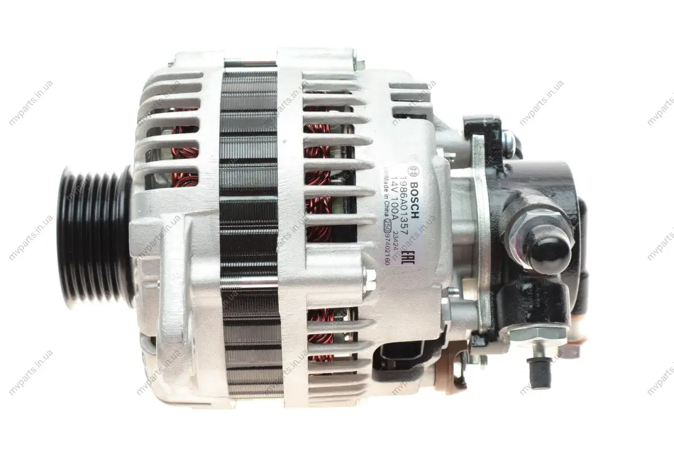 Генератор Opel Astra G/Combo/Corsa C 1.7DI/TDI/CDTI 00-09 (14V/100A) (з вакуумним насосом) 1 986 A01 357 BOSCH 1-986-A01-357 (фото 1)