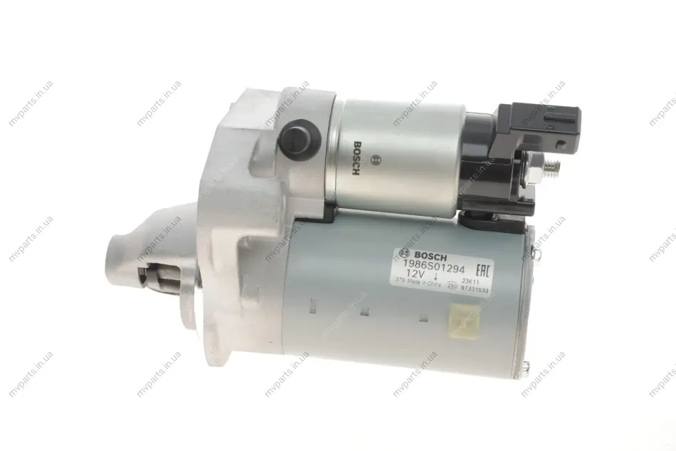 Стартер Citroen C3/C4/Peugeot 108/2008/208/301 1.0/1.2 VTI 12- (12V/1kw) 1 986 S01 294 BOSCH 1-986-S01-294 (фото 1)